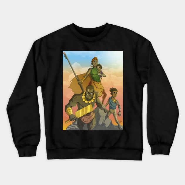 Post Nuclear Family Crewneck Sweatshirt by theartofjoeoseibonsu